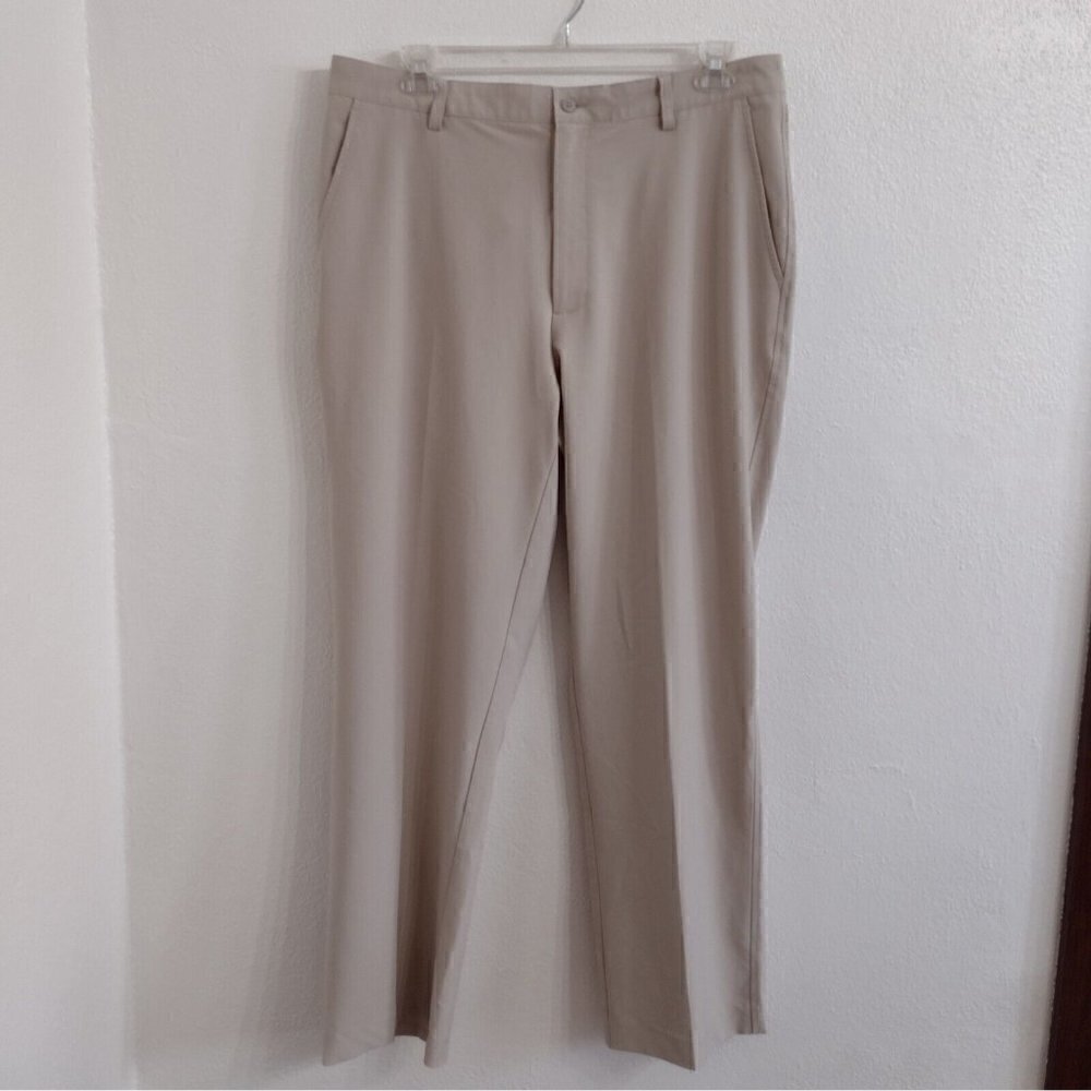 FootJoy Golf Pants Mens 38 X 32 Performance Stretch Beige Button Chino